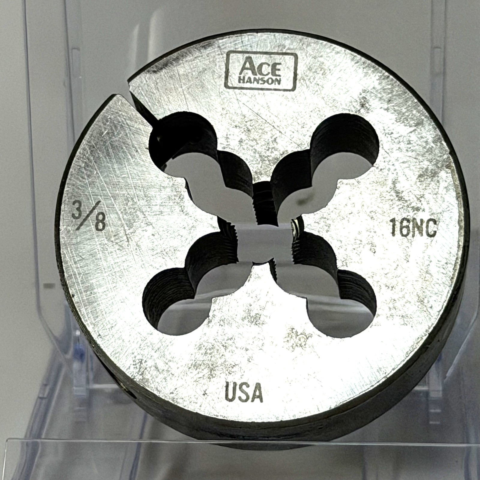 Ace Hansen 3/8″-16 NC Adjustable Die 2″ OD – NOS Military Surplus 4234