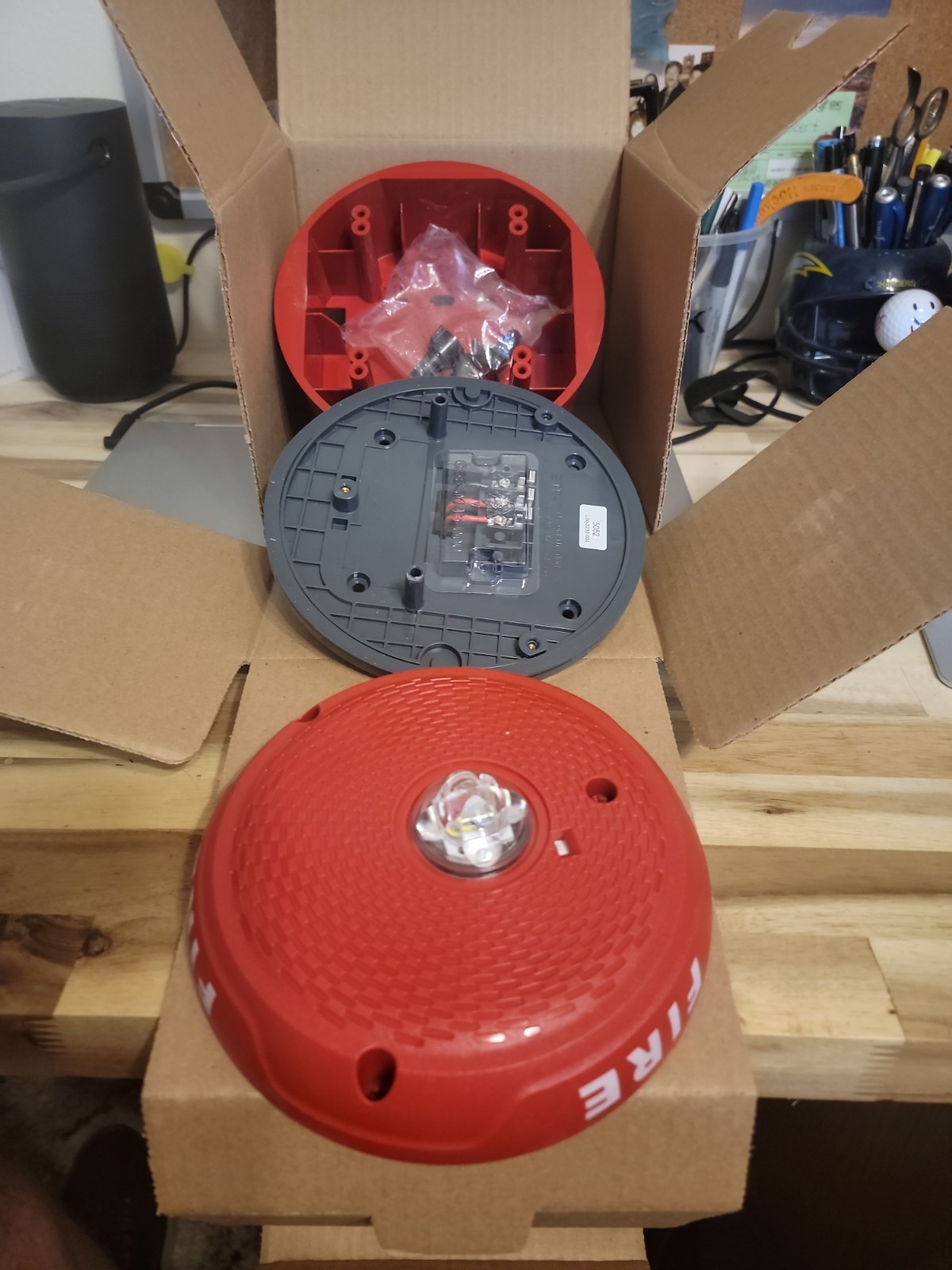 System Sensor SCRKLED Ceiling Strobe RED
