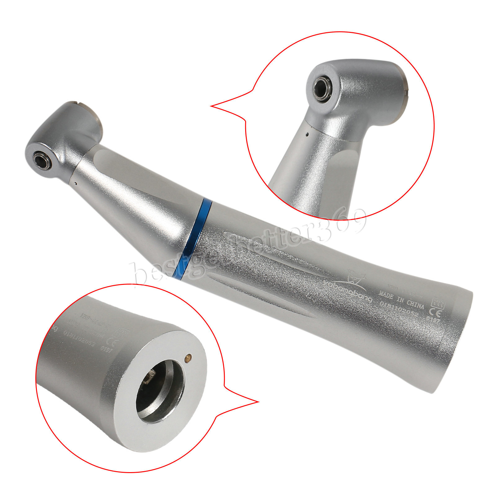 Dental Internal Water Spray Contra Angle Low Speed Handpiece Push Button USA