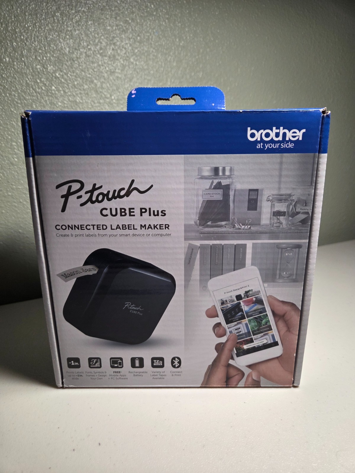 Brother PT-P710BT P-Touch Cube Plus Versatile Label Maker with Bluetooth Wireles