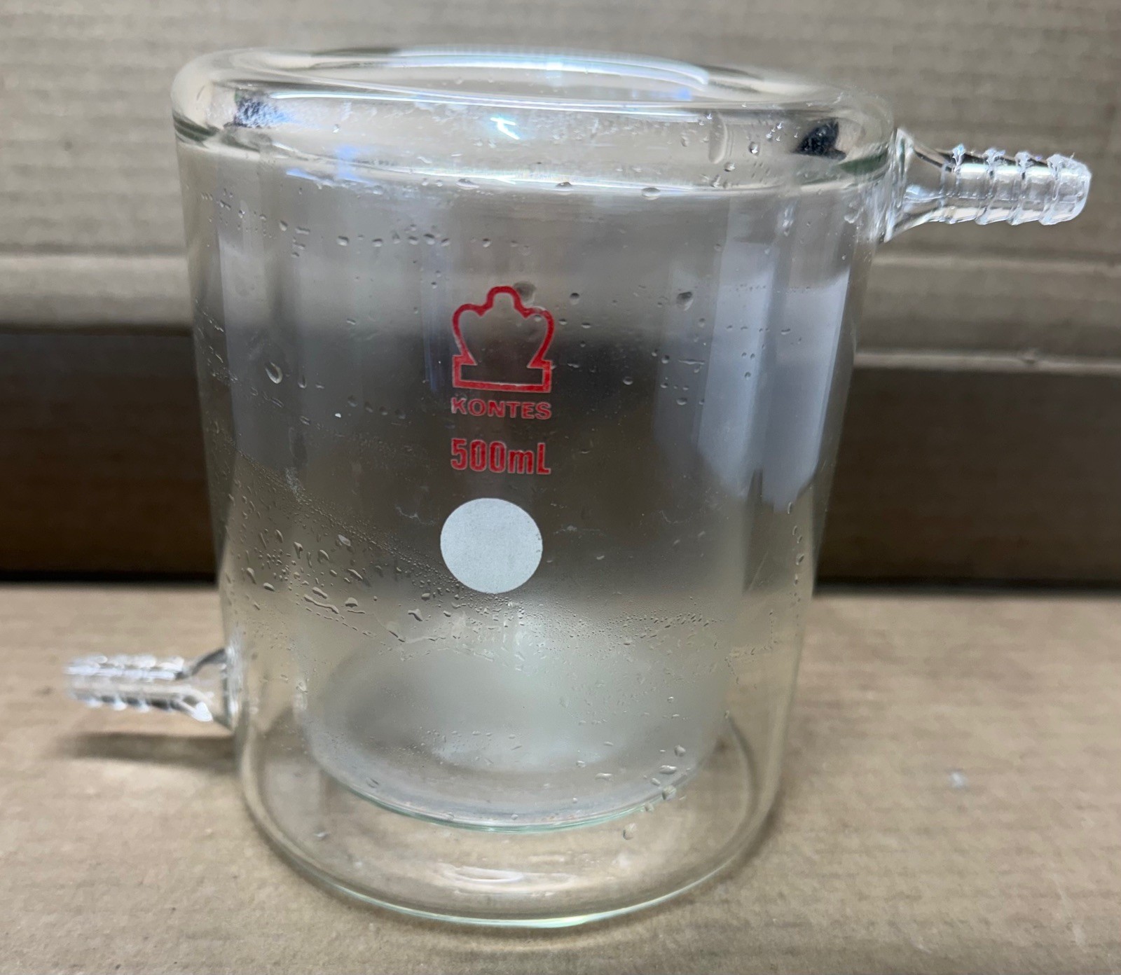 DWK KIMBLE KIMAX Kontes Jacketed Reaction Beaker, 500 mL, 317000-0500