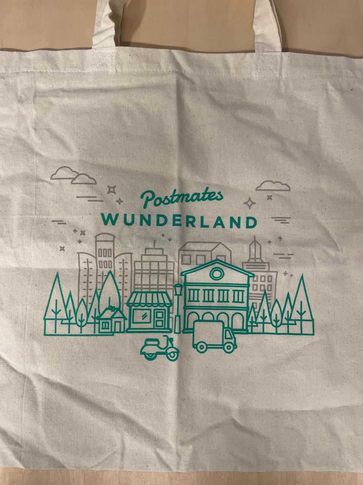 NEW UNUSED – Postmates Wunderland Canvas Carrier Tote Bag