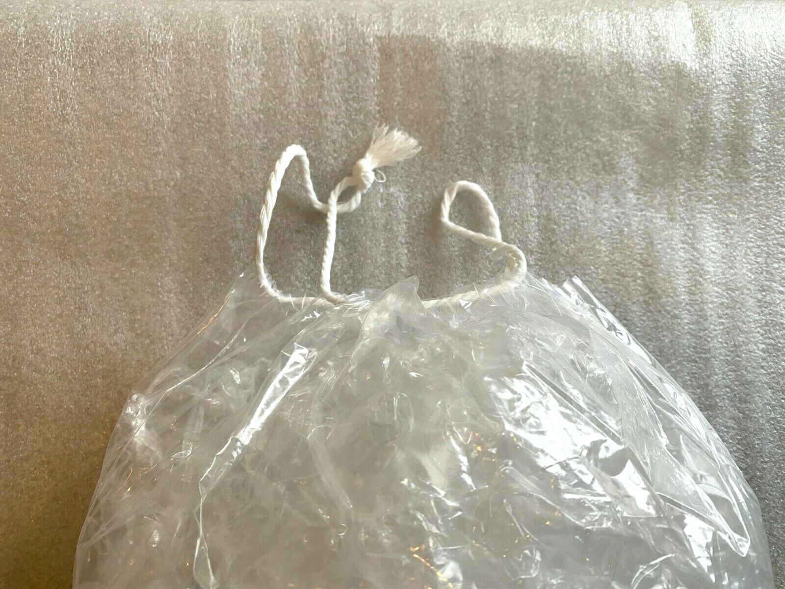 100 Commercial CRYSTAL 8 LB LBS Plastic Ice Bags High Qualit With Drawstring NEW