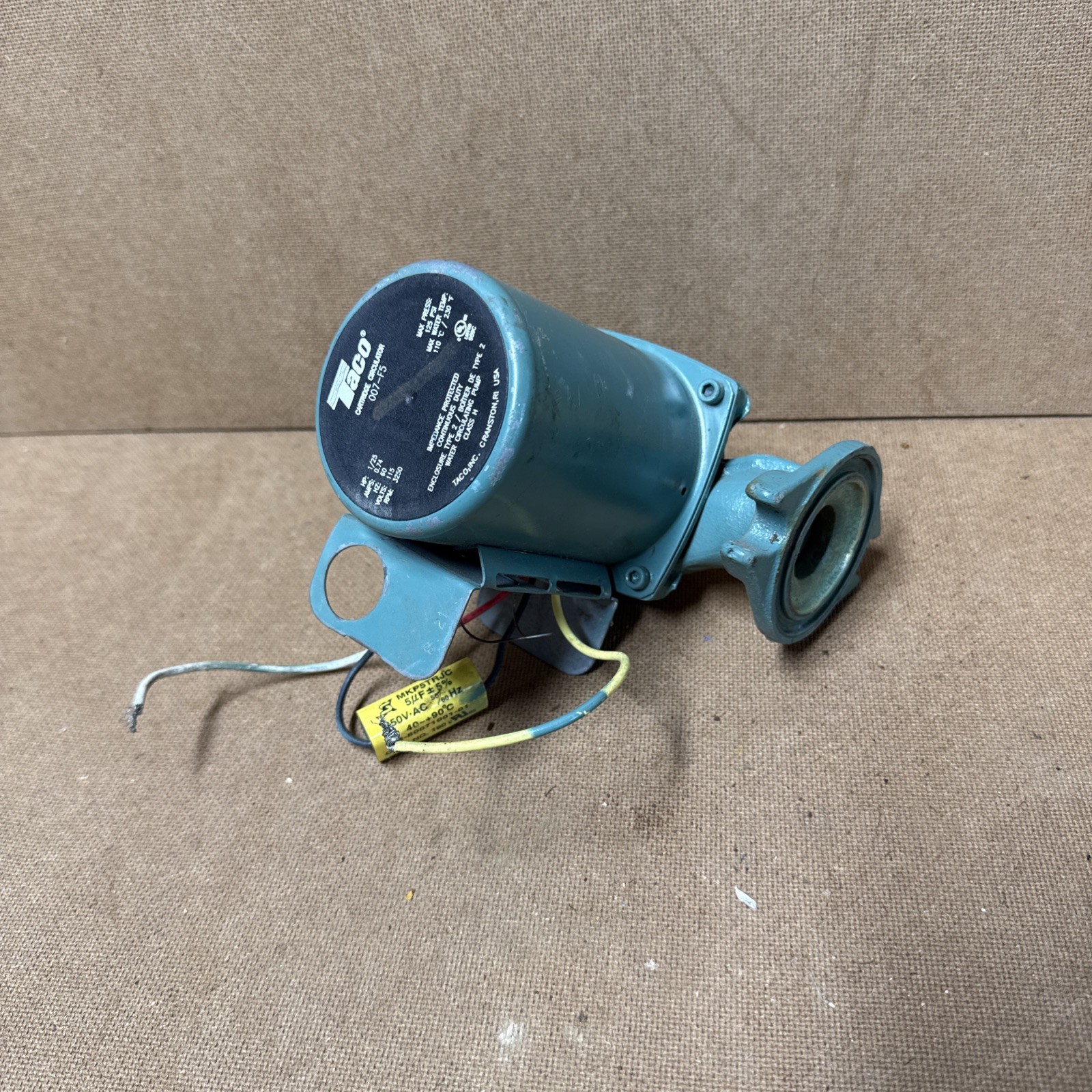 Taco 007-F5 115V Boiler Circulator Pump Untested Parts Repair