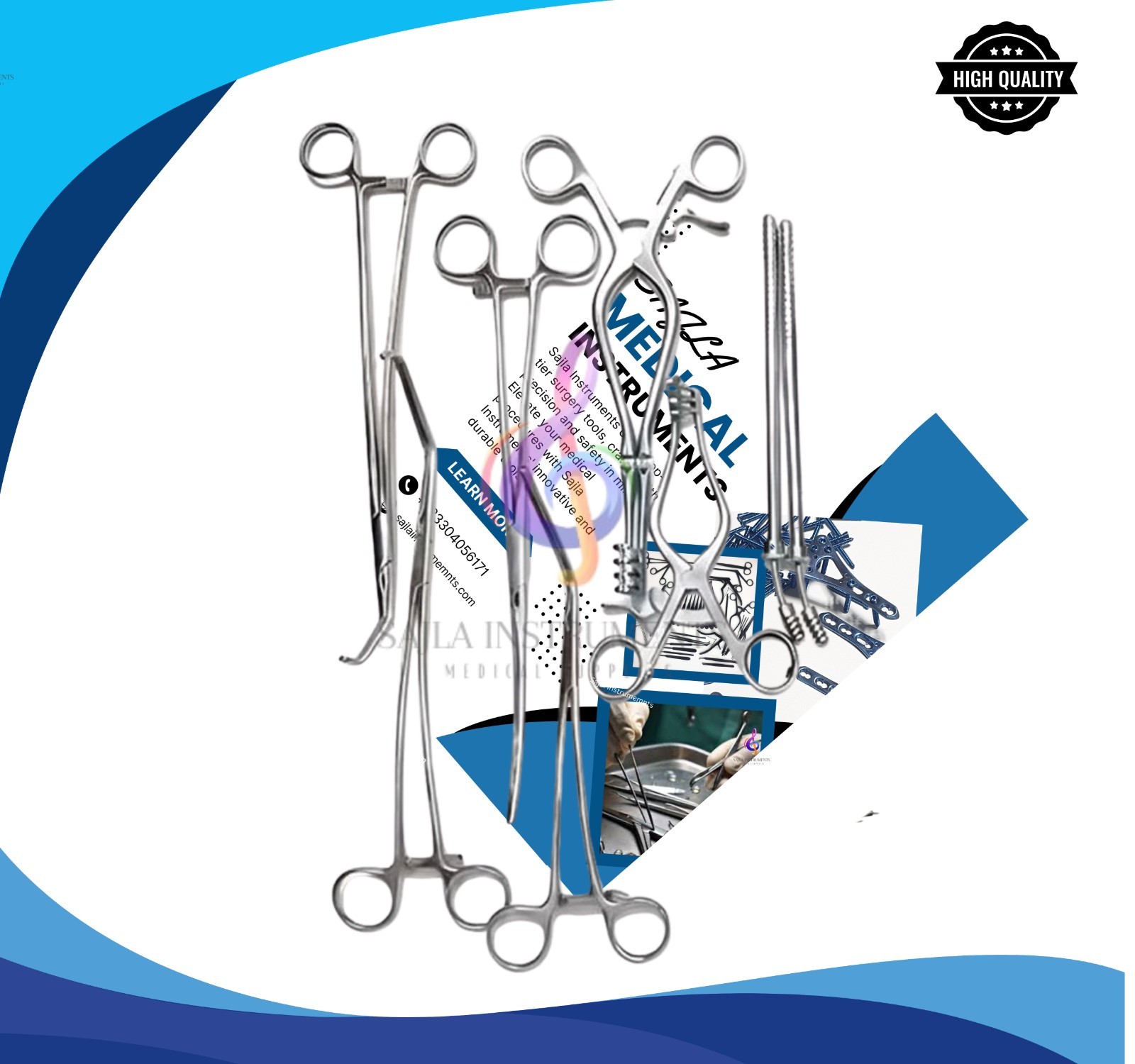 52-Pc Vascular Surgery Instrument Set Surgical Instruments A+ German Steel.