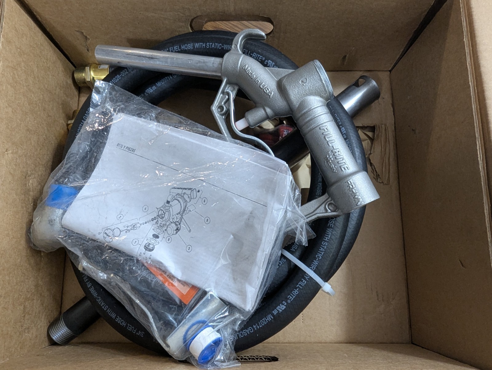 Fill-Rite FR610H 115V 15-GPM Fuel Transfer Pump w/ Hose & Nozzle/Gas, Diesel,E15