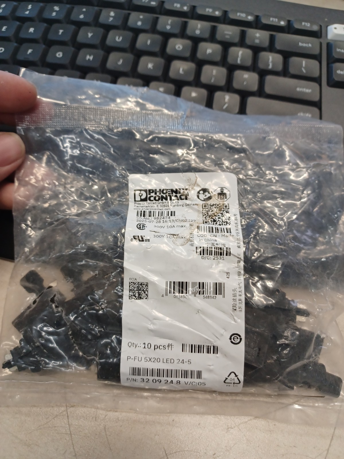 10pcs PHOENIX CONTACT – IC 3209248 Fuse plug