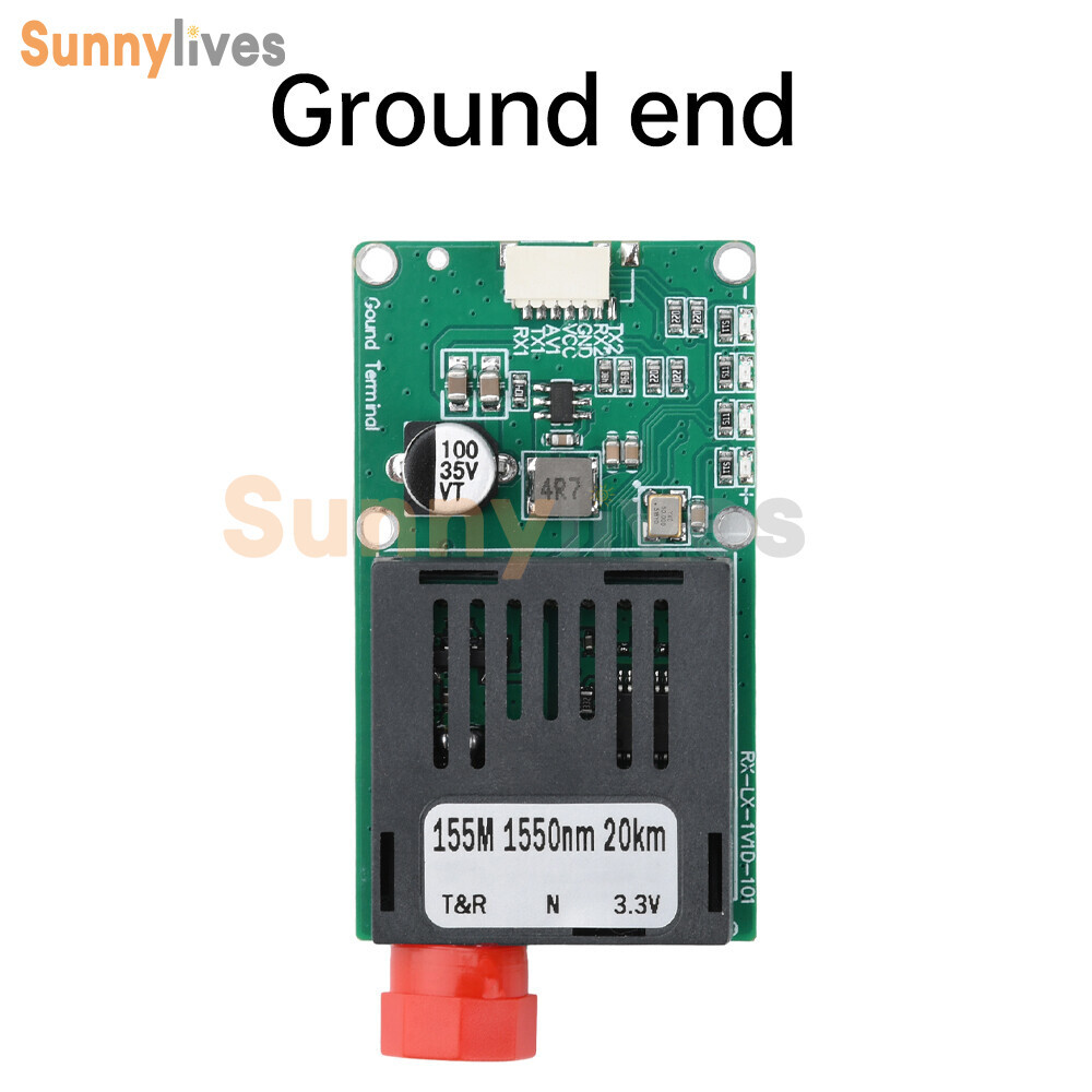 TTL Optical Transceiver Module TTL to Fiber Module FC RX/TX/AV/VCC/GND for Drone