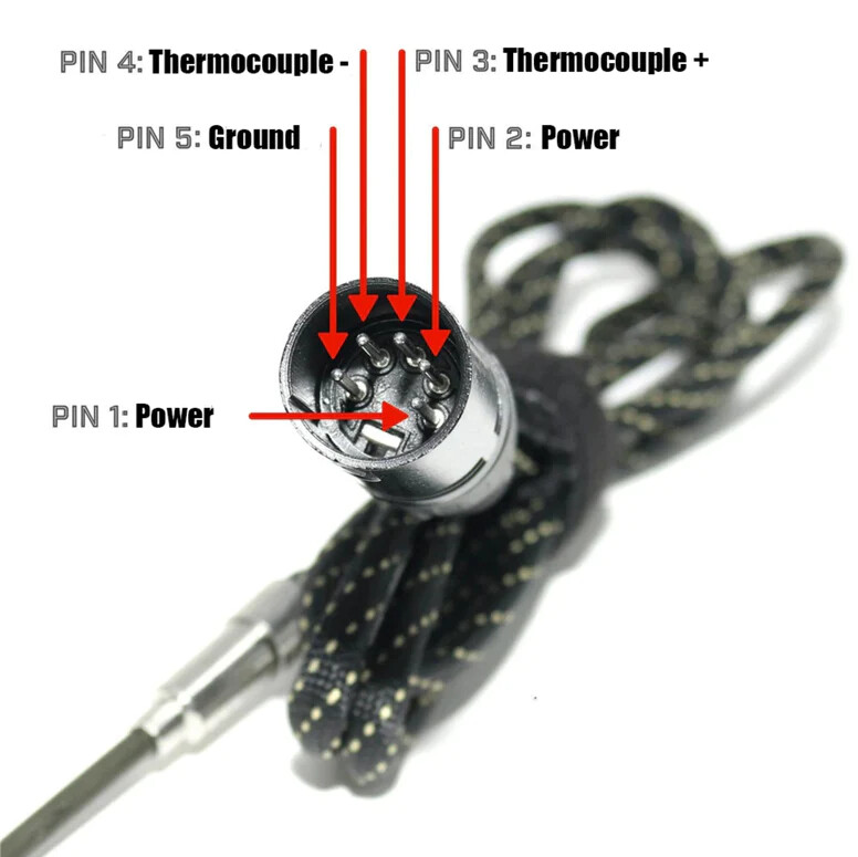 Crossing | Press Heating Coil 5 PIN XLR 20mm 16mm 10mm flat 25mm 30mm Electronic