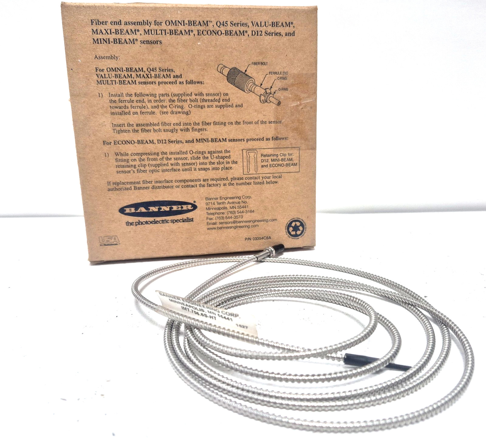 BANNER ENGINEERING IMT.756-6S-HT SENSOR WITH CABLE LENGTH OF 6FT 7″