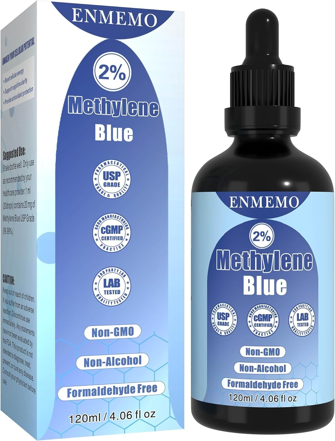 Methylane Blue2% 120mL USP Pharmaceutical Grade 99.99% – Ultra Pure, Free ship