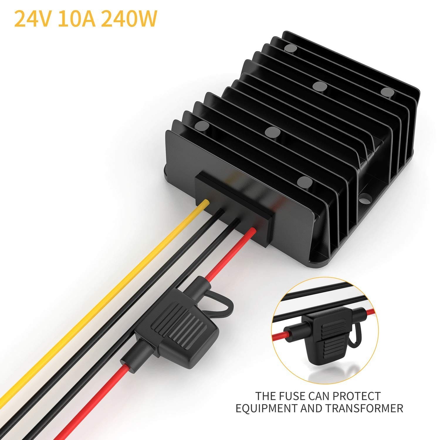 DC Converter 12 V to 24 V, Dc-DC Converter 12 V to 24 V 10 A 240 W with Fuse …