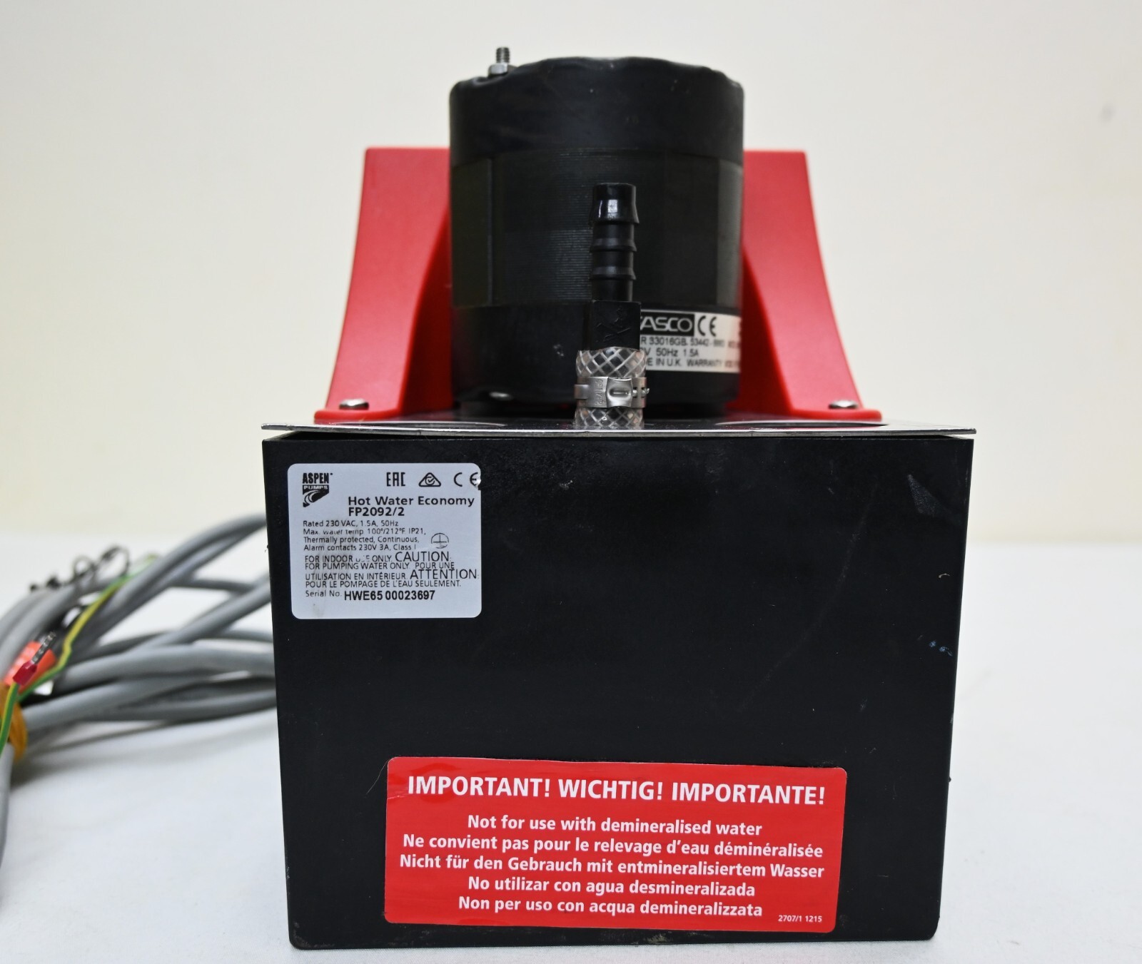 Aspen pumps hot water economy fp2092/2