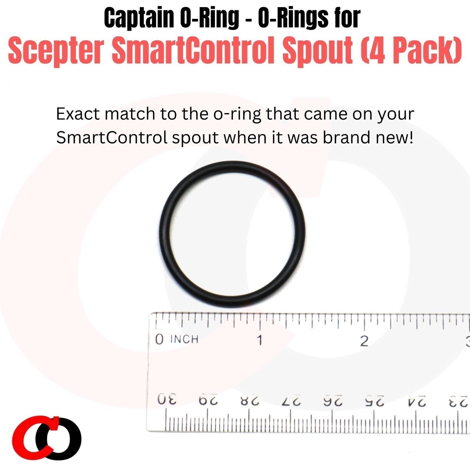 Captain O-Ring – O-Rings for Scepter SmartControl Gas Can Spout (4 Pack)