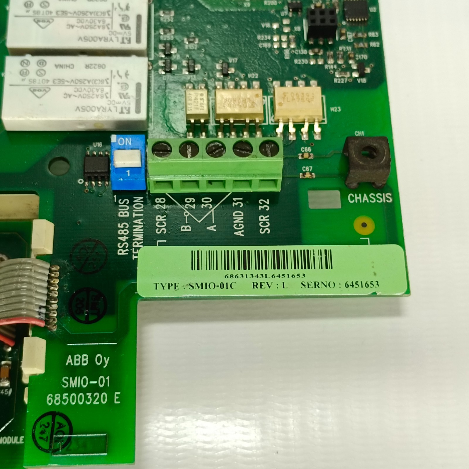 ABB SMIO-01C Control Board PCB