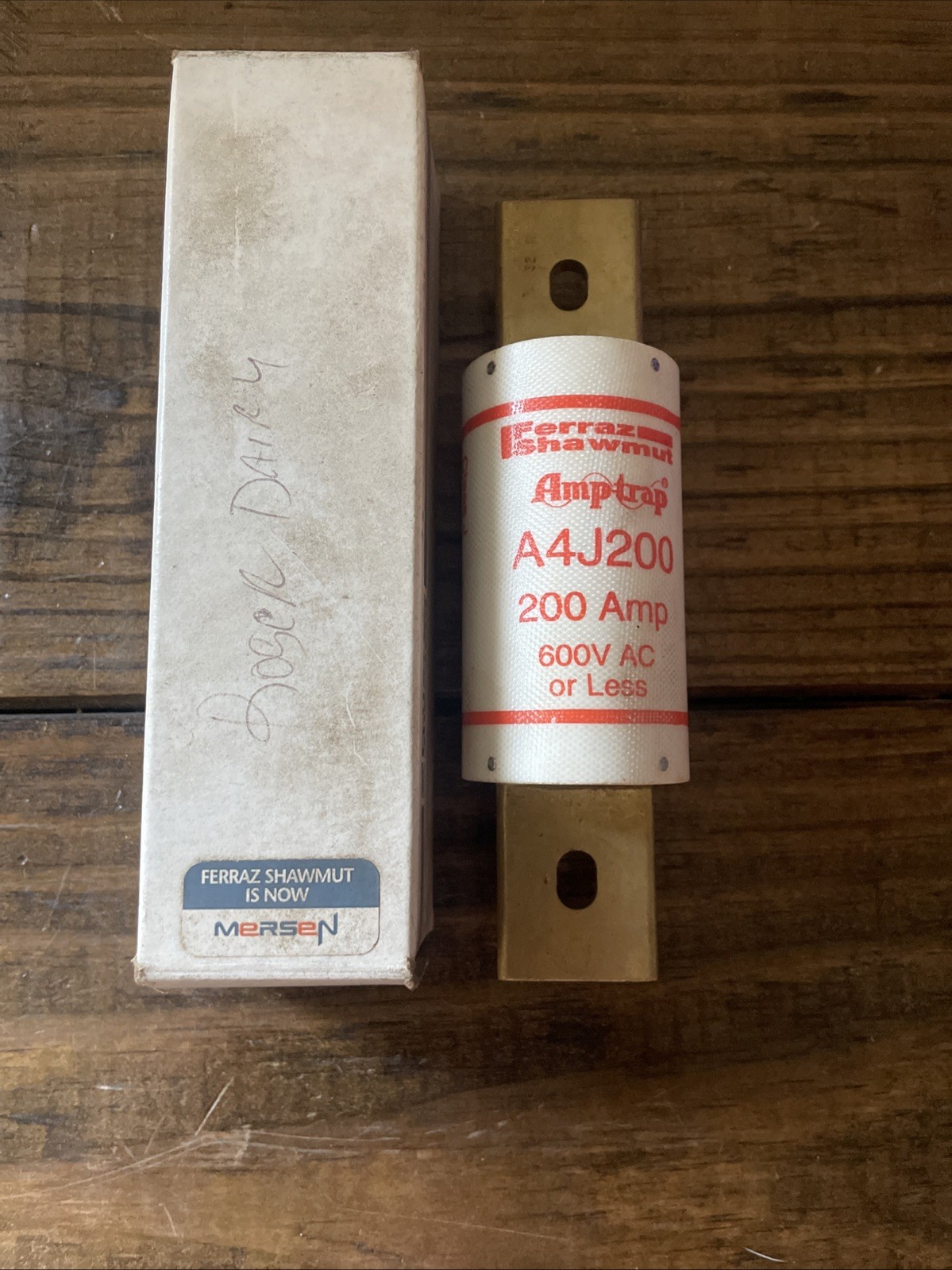Gould Shawmut AmpTrap A4J200 Fuse 200A 600V Class J New