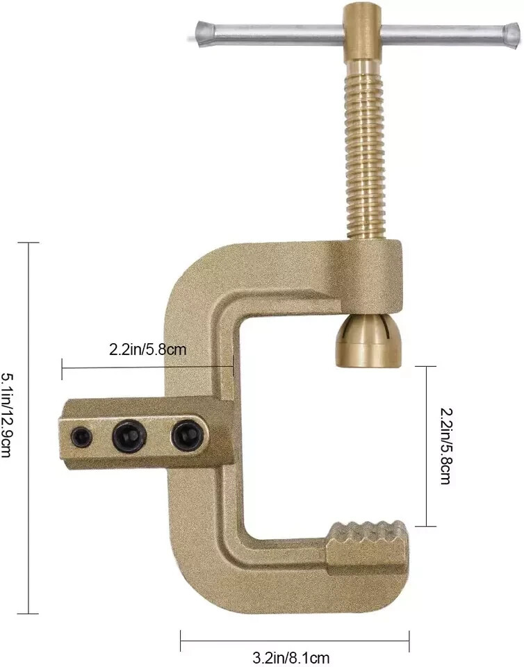 G Ground Welding Earth Clamp 0.75Kg Full Cooper 400A High Golden