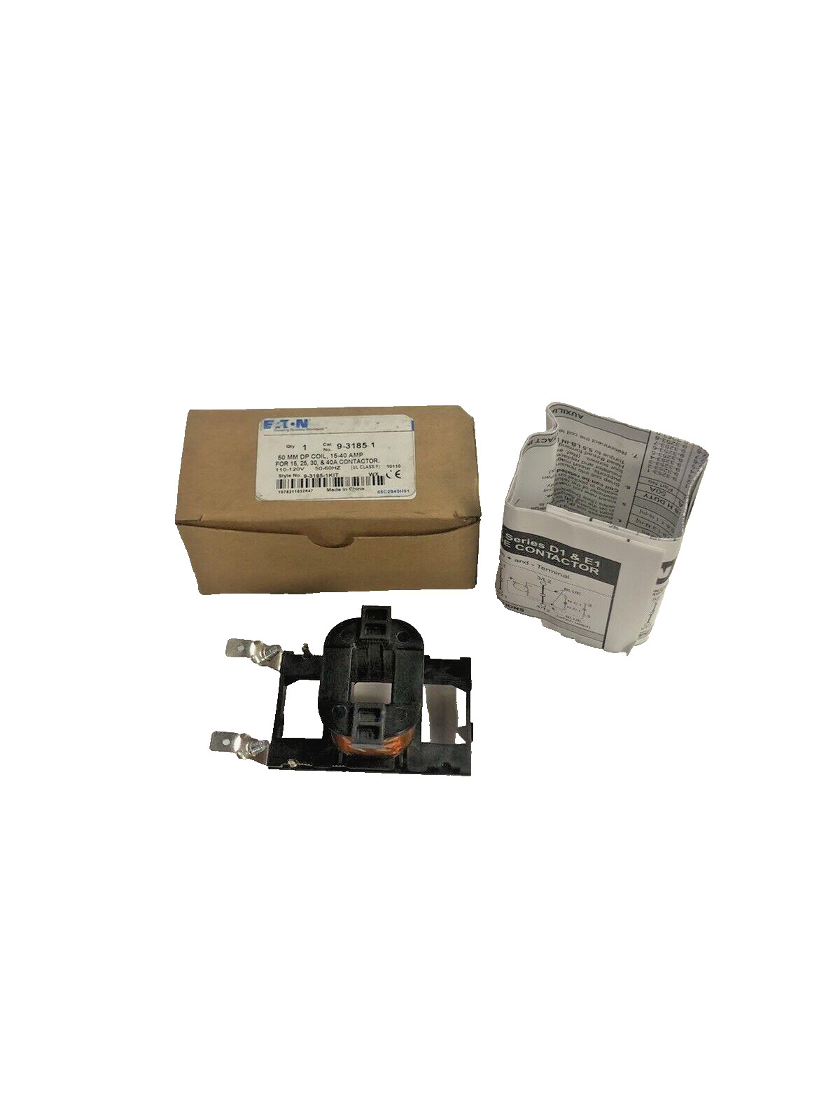 NEW 9-3185-1 Coil Eaton C25 Cutler Hammer Westinghouse 110-120V 15 25 30 40A VN