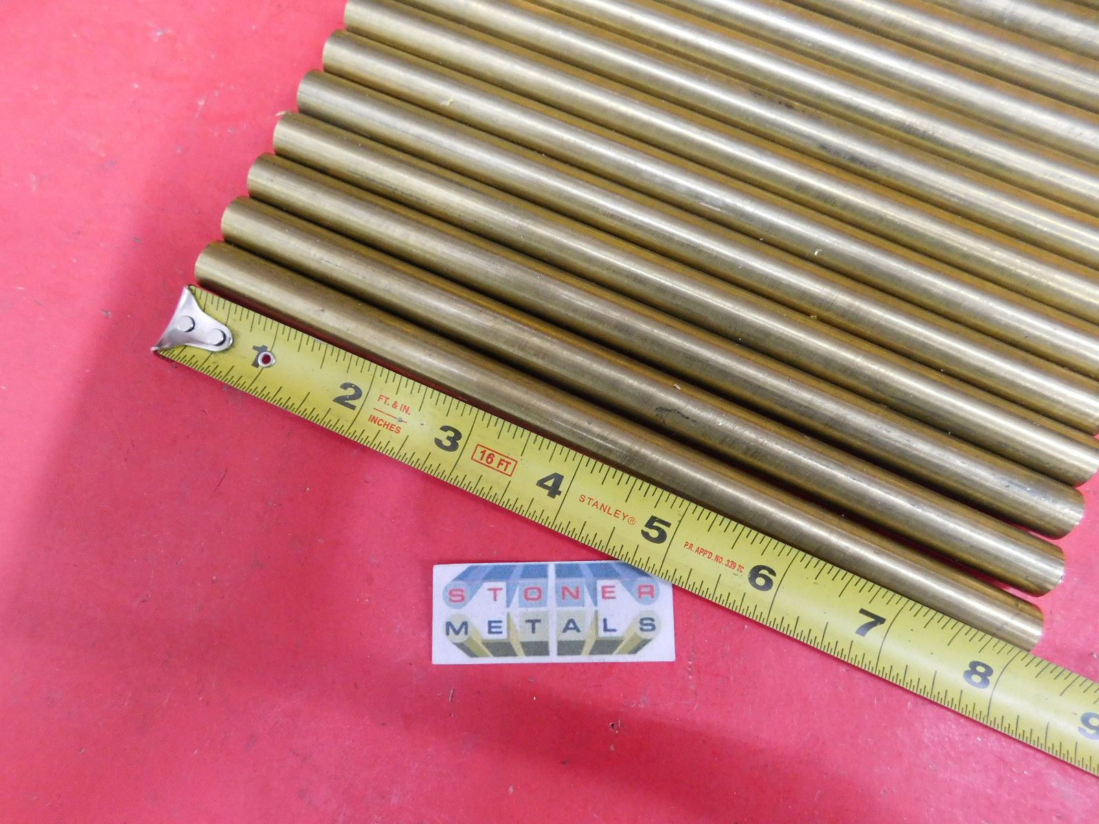 60 Pieces 1/2″ C360 BRASS SOLID ROUND ROD 8″ long Bar Stock H02 1/2 Hard