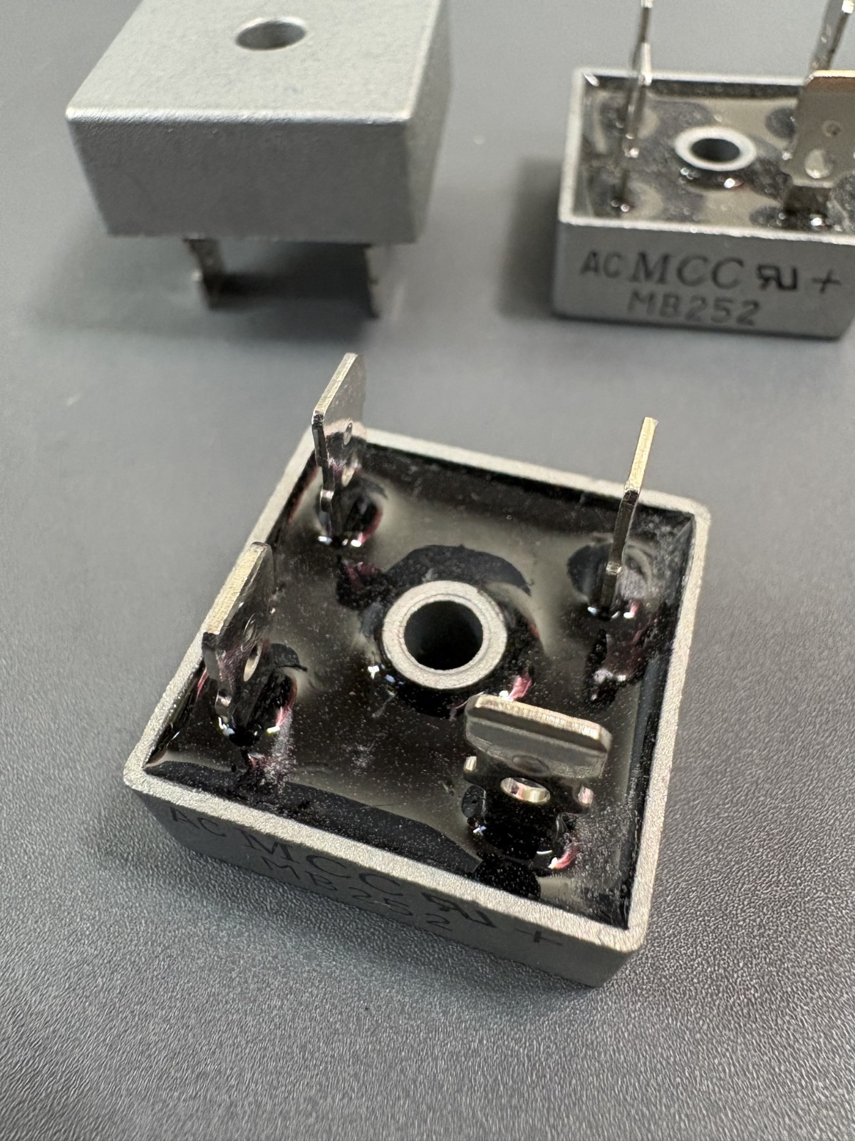 x10 MB252 Bridge Rectifier 25A 200V AC to DC Diode Bridge Through Hole LOT
