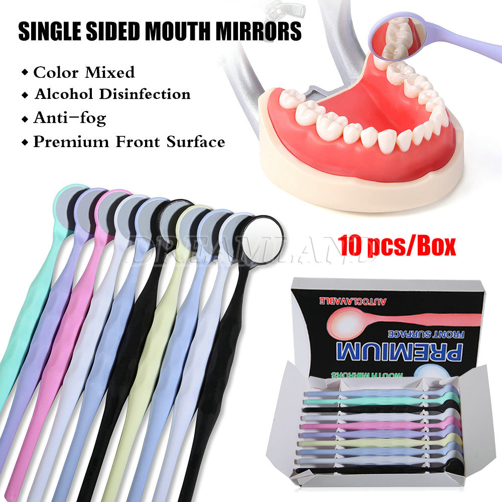 Anti-fog Oral Double Sides Oral Mirrors Dental Mouth Mirror Reflector w Handle