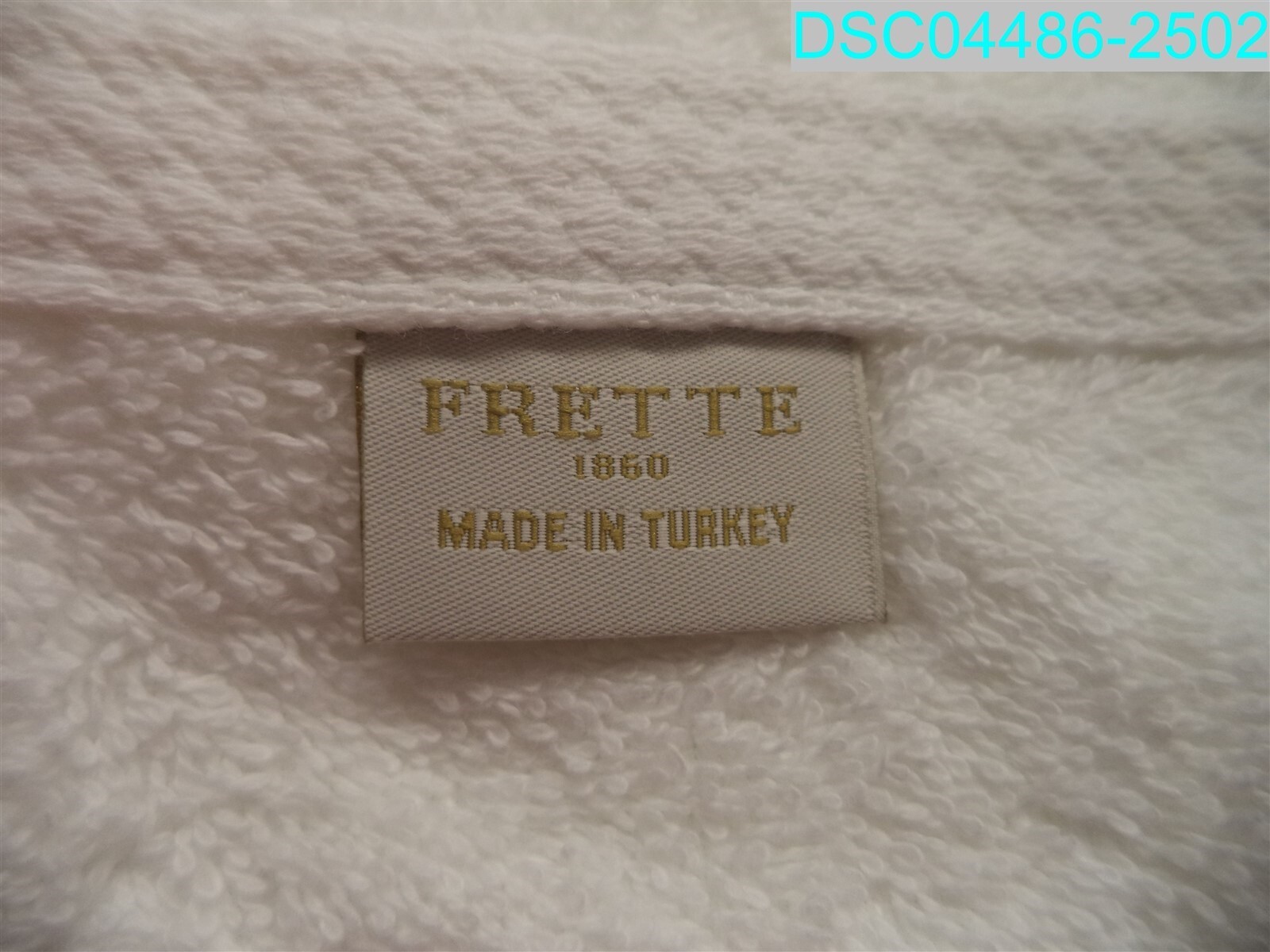 QTY=24: Frette 1860 Washcloths White 13 in x 13 in