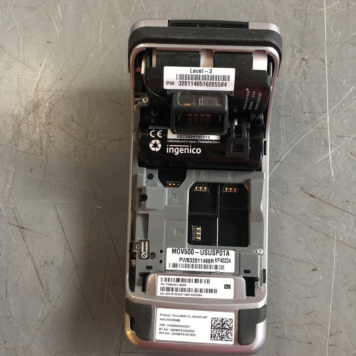 Ingenico Move 5000 Pos Payment Credit Card Terminal With Battery *Please READ*