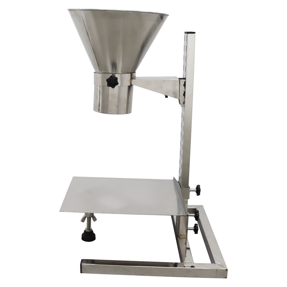 Manual Feeding Hopper Filling Platform Funnel w/Support Stand Adjustable Height