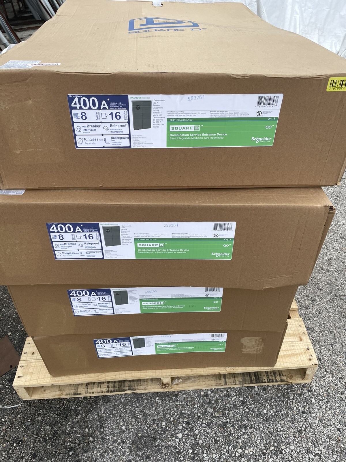 Square D 400A Meter Main Disconnect 400 AMP QU816D400SL150 (BRAND NEW) ed4u