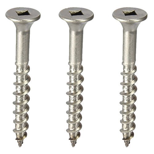 #10 x 1-1/2″ Deck Screws Stainless Steel Square Drive Wood/Composite Qty 2,500