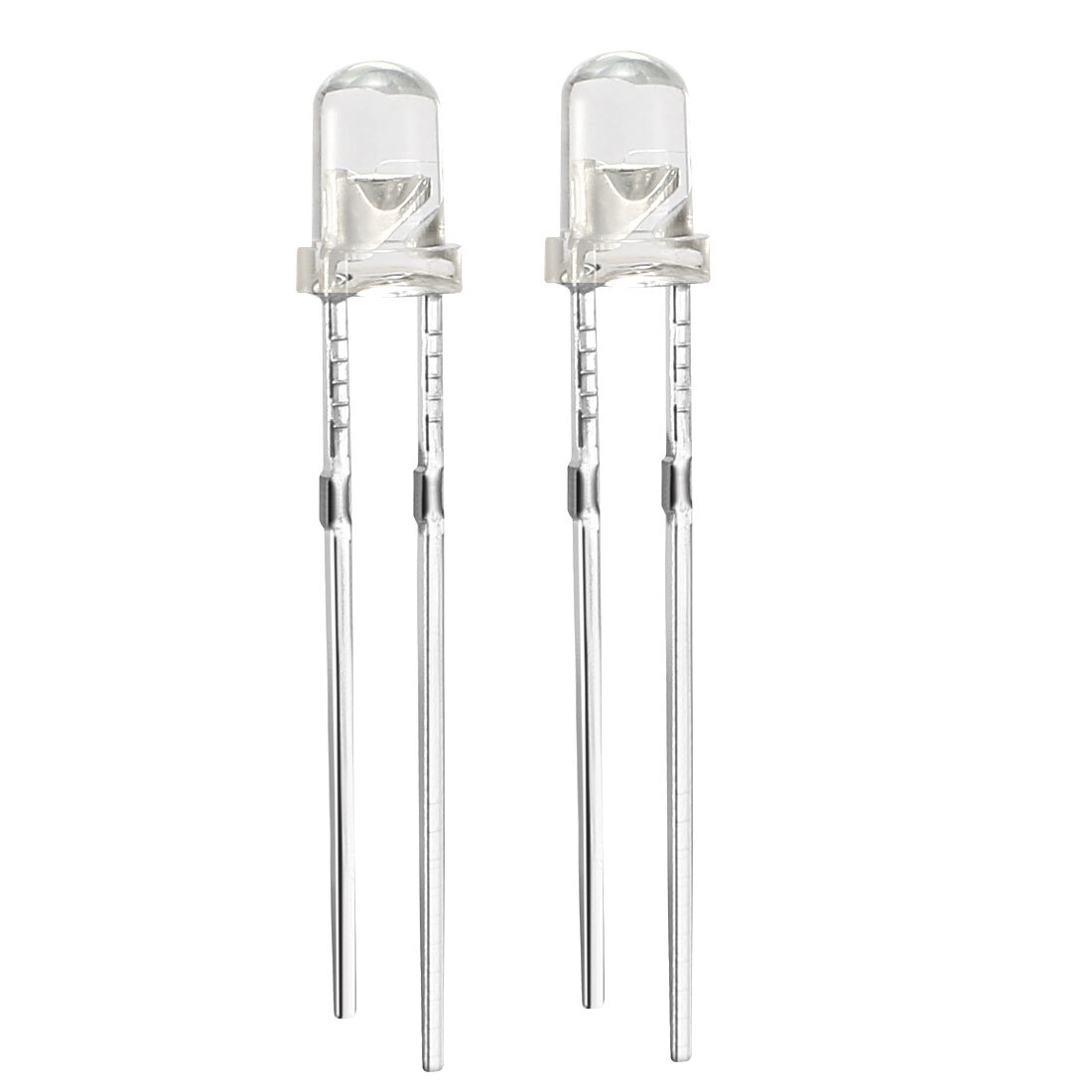 80pcs 3mm White LED Diode Lighting Electronics Component Emitting Light 3-3.4V