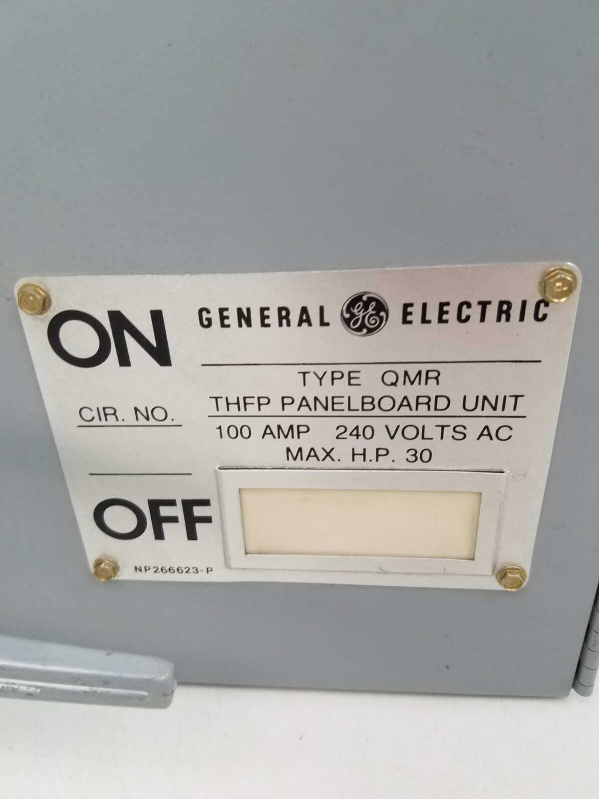THFP323R GE Type QMR THFP PanelBoard Unit 100 Amp Right Hinge *NEXT DAY OPTION*