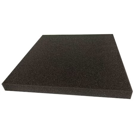 Zoro Select Zusa-Pu-96 Foam Sheet, Open Cell, 12 In W, 12 In L, 1/2 In Thick,