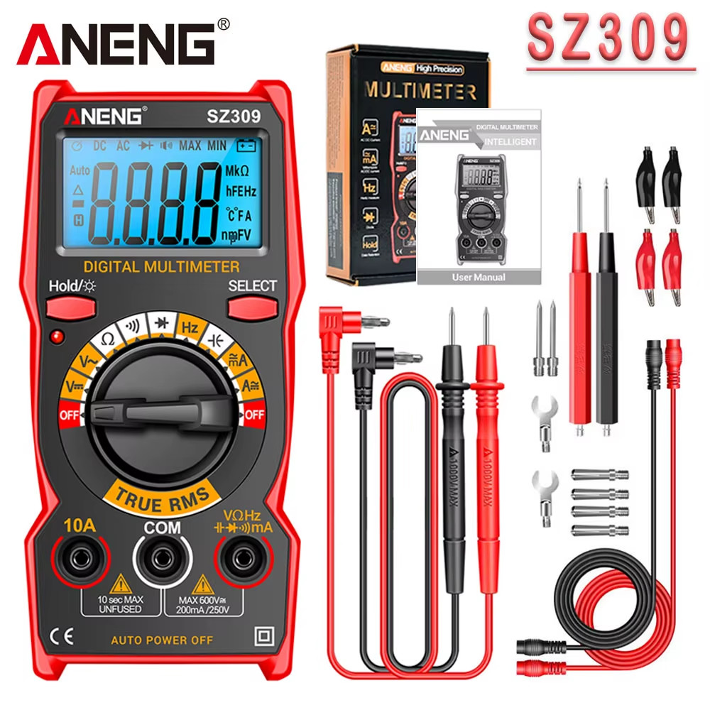 SZ309 Digital Multimeter 1999 Count Smart Professional High Precision AC/DC Volt