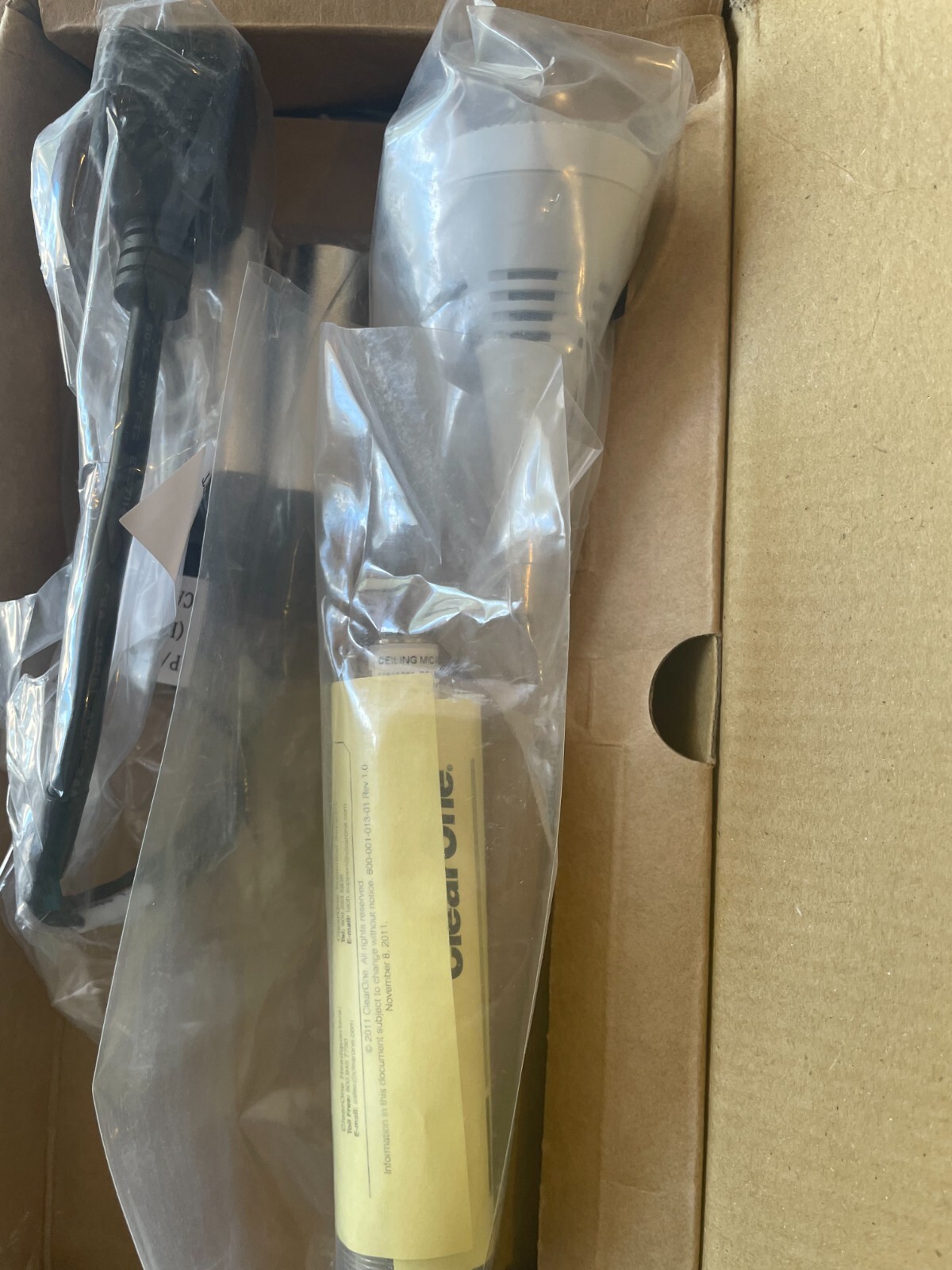 **New** Clearone 910-001-014-W White Ceiling Microphone Array Kit
