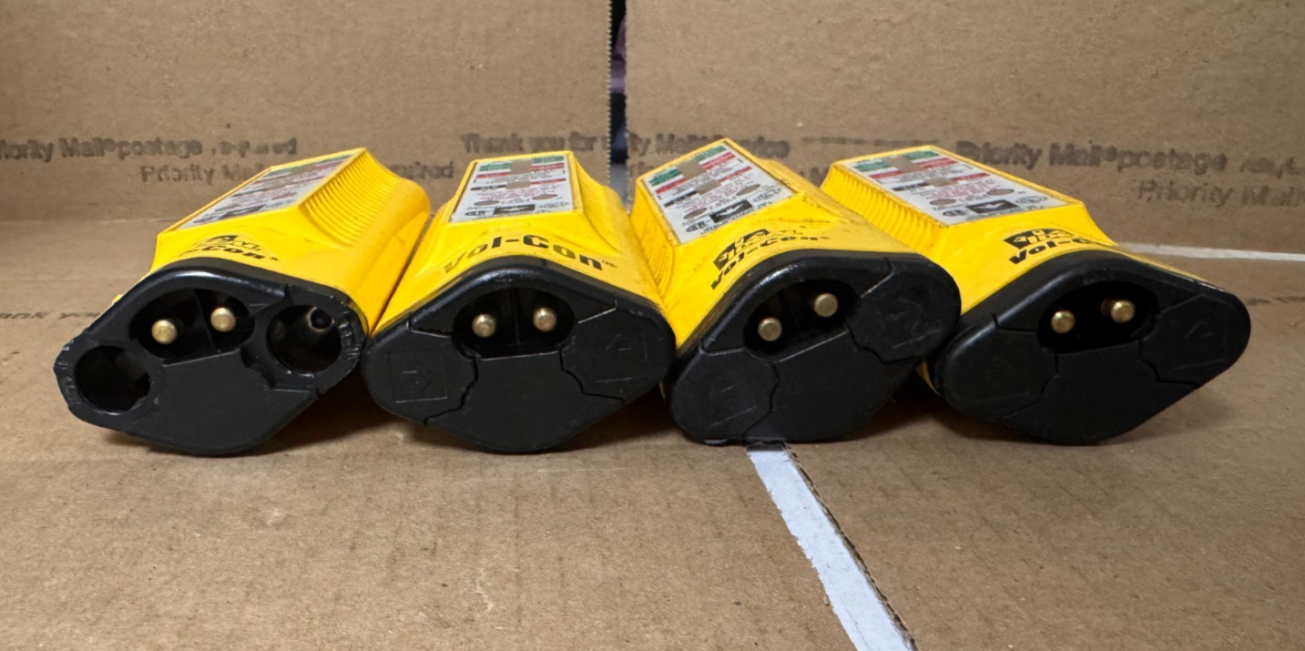 IDEAL Vol-Con 61-076 Contact Voltage Tester CAT III 600V (PARTS; LOT OF 4)