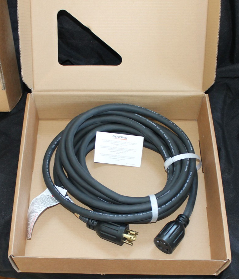 Generac Generator Cord 6328 25ft 30 AMP L14-30 125/250 Volts 10 Guage 4 Wire NEW