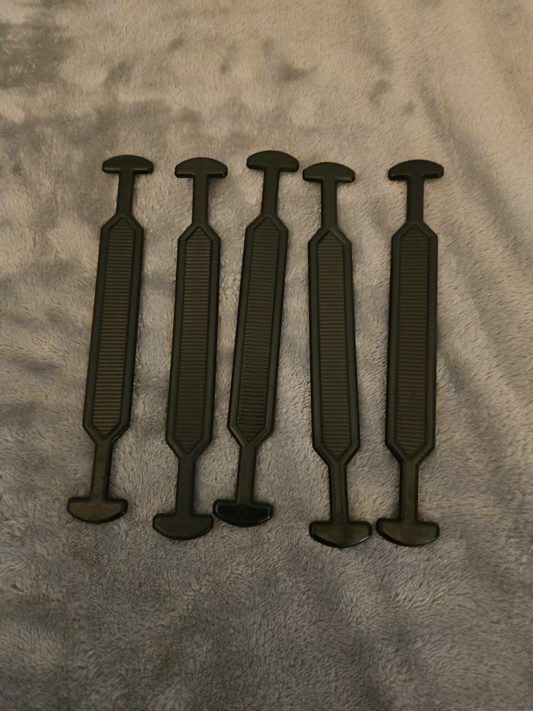 5 Heavy Duty 6.75″ Cardboard Box Handles Plastic Carrying Shipping 45 lbs Black