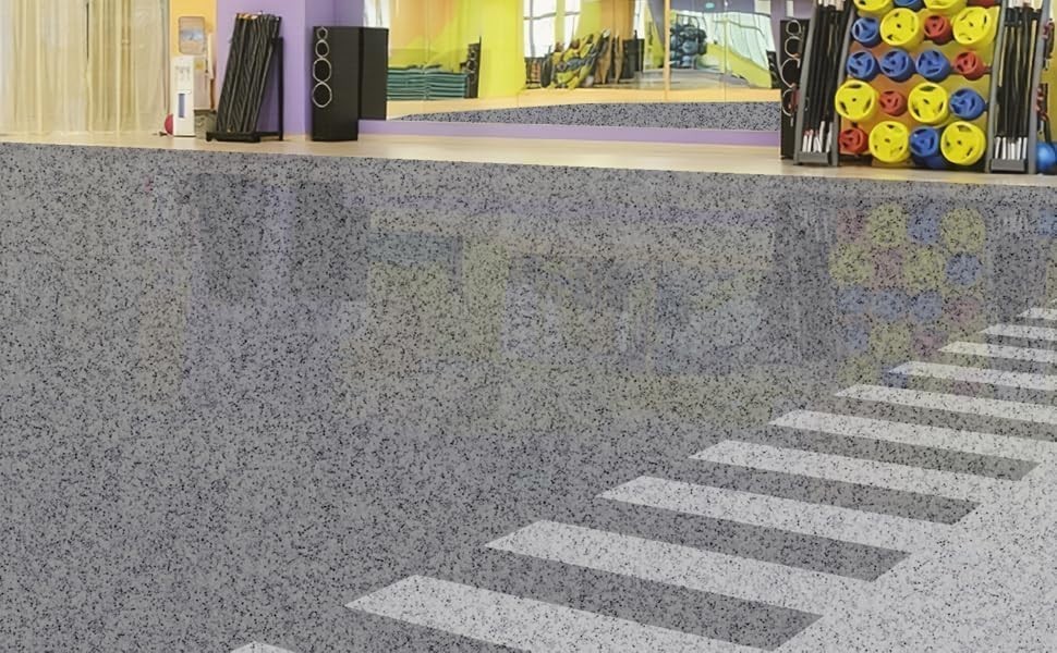 Epoxy Colored Sand Floor Paint, High-Gloss Self-Leveling Epoxy Coating for Inter