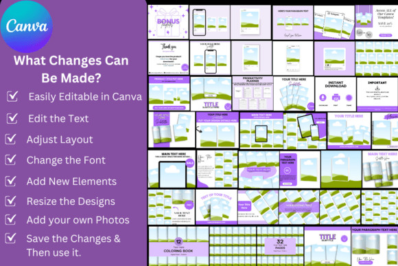 135 Etsy Mockups Canva Template | Editable Product Mockup Bundle 777
