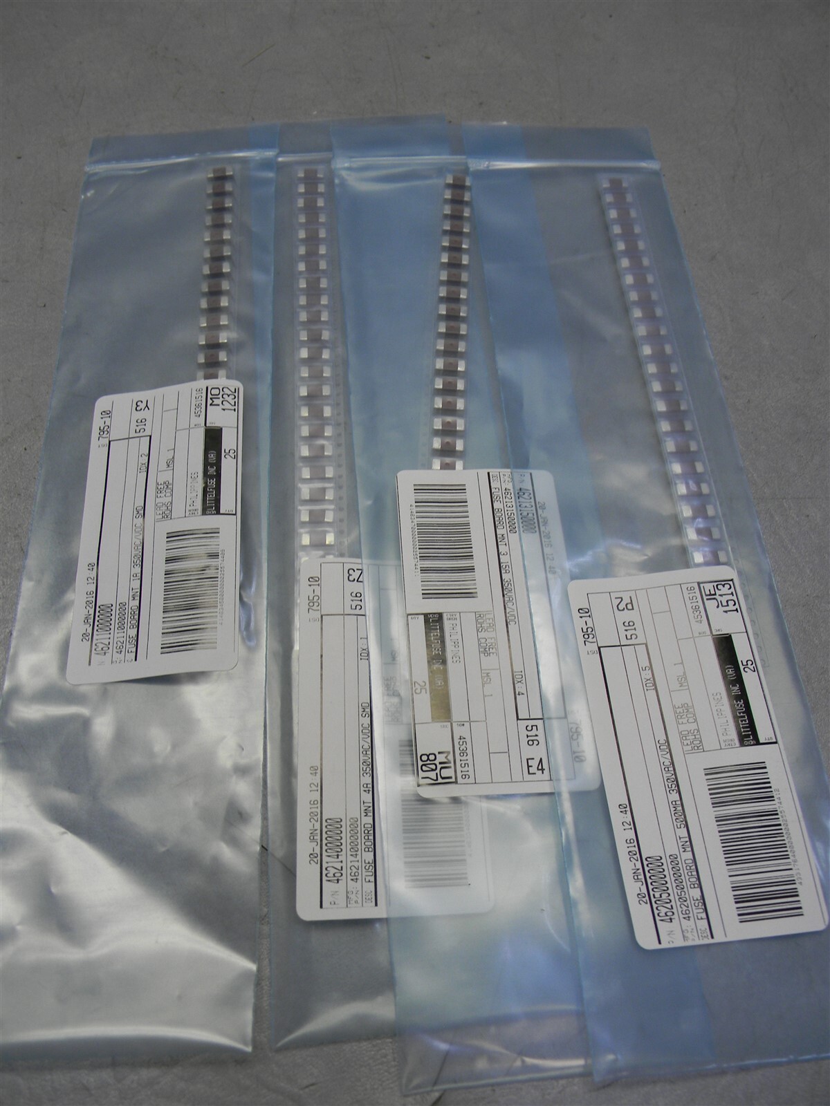 Littelfuse 46205000000 Surface Mount Fuses Cut Tape Mixed Lot of 100