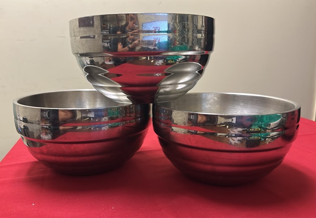 (3) Vollrath 46591 Insulated Serving Bowls