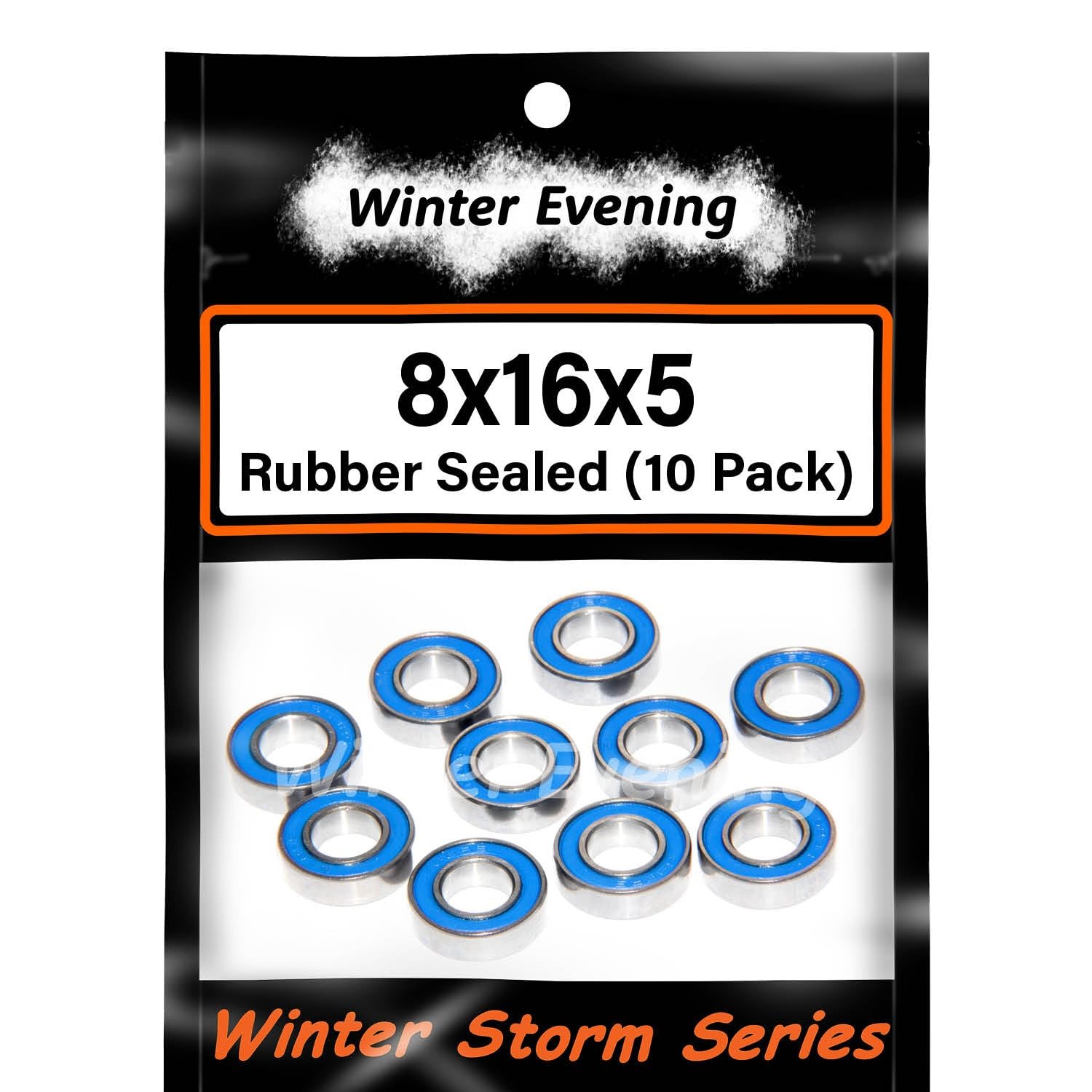 – 8x16x5mm 688-2RS (10 Bearings)