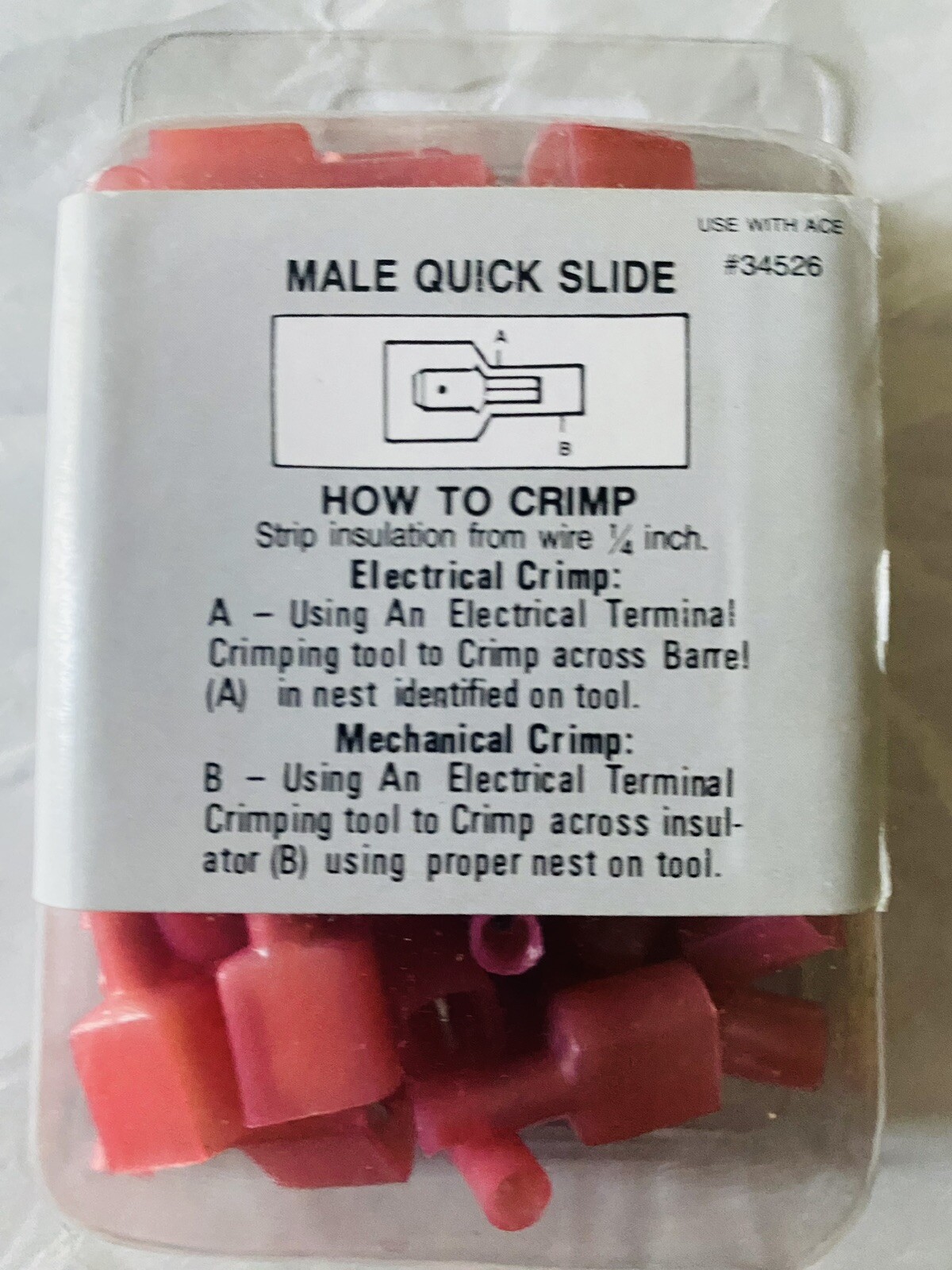 Ace Hardware Male Quick Slide Solderless Terminal Pieces (50 per pack) #34703