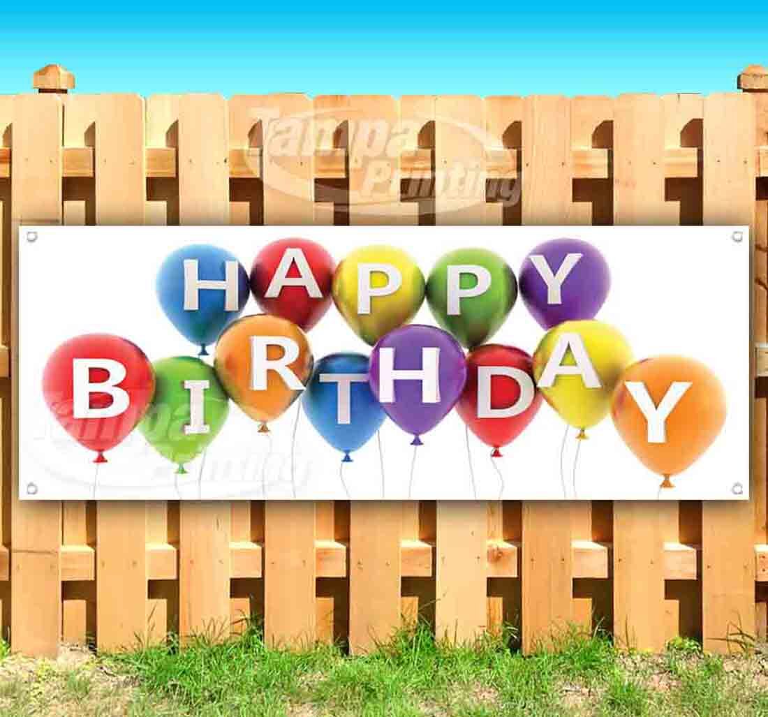 HAPPY BIRTHDAY CLEARANCE BANNER Advertising Vinyl Flag Sign INV