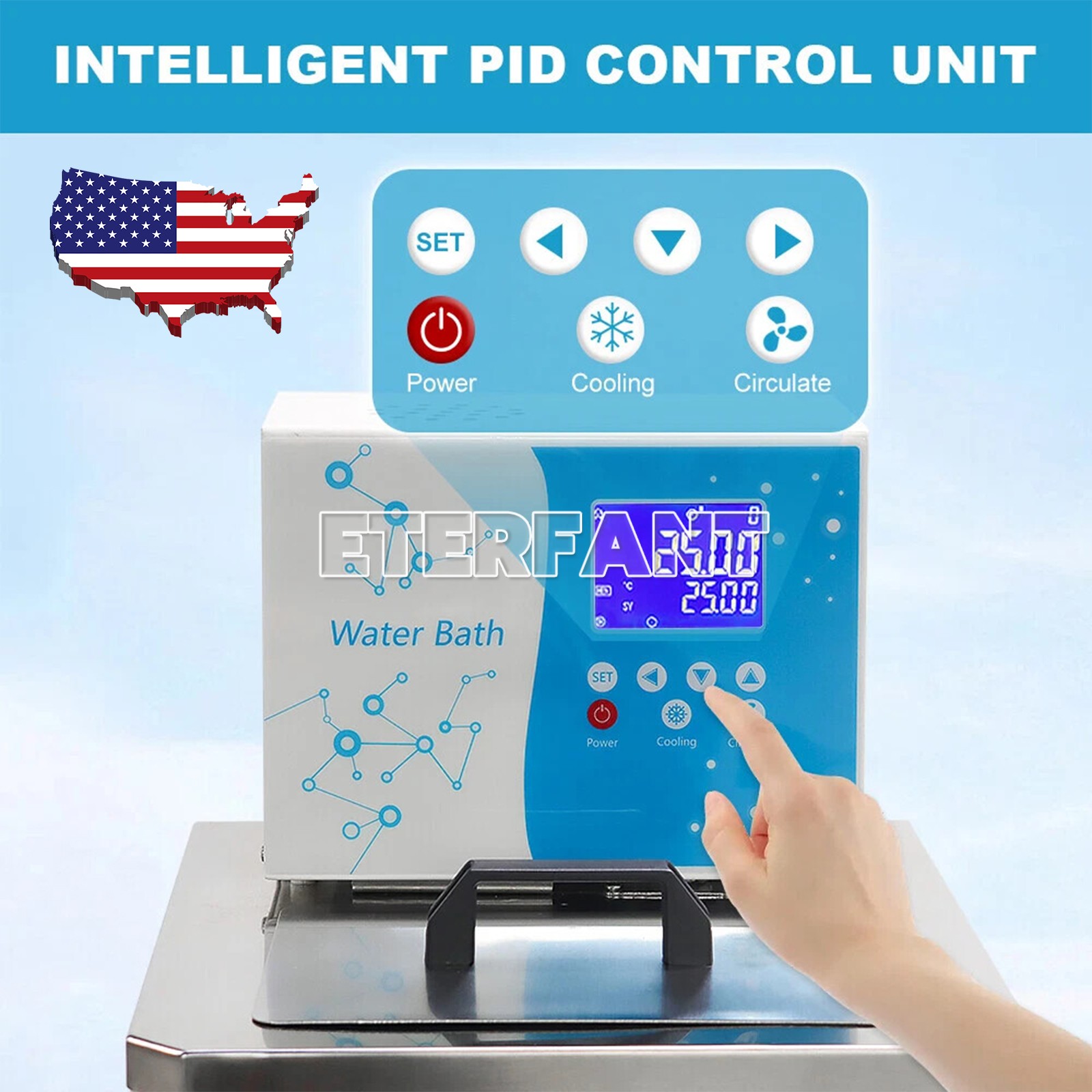 5℃~100℃ 6L Refrigerated Recirculator Bath Heated/Chilled Circulator