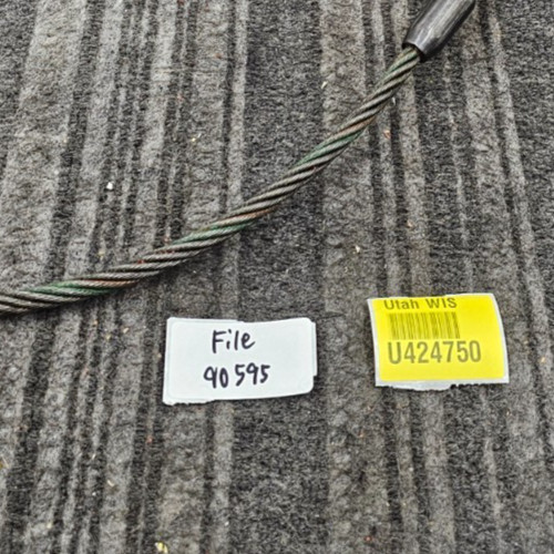 (QTY 2) Stren-Flex 6622-12 3/8″ x 4ft Wire Rope Sling Eye & Eye