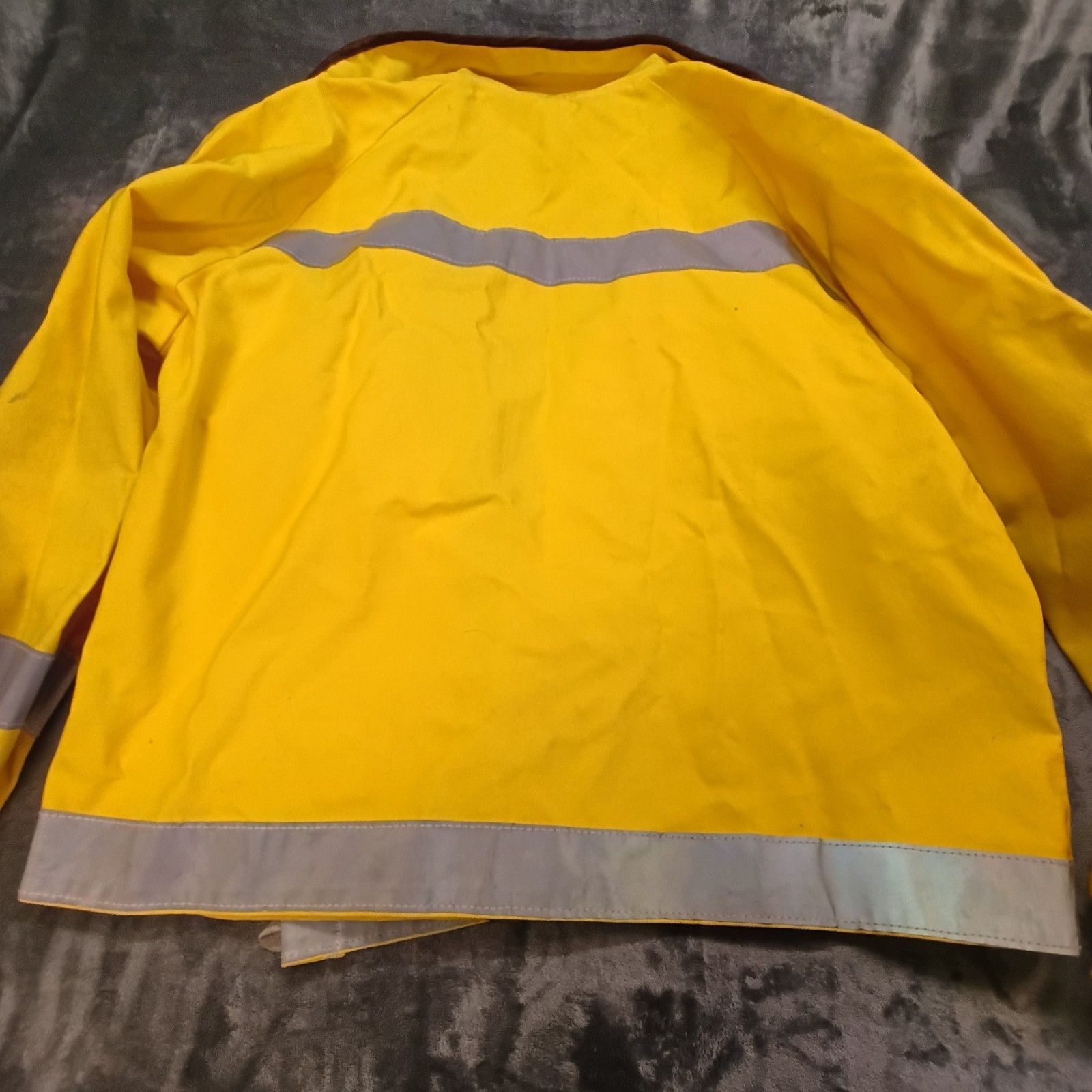 XXXL 3XL Wildland Firefighter Flame Resistant Jacket Yellow PGI Used USA 31 x 28