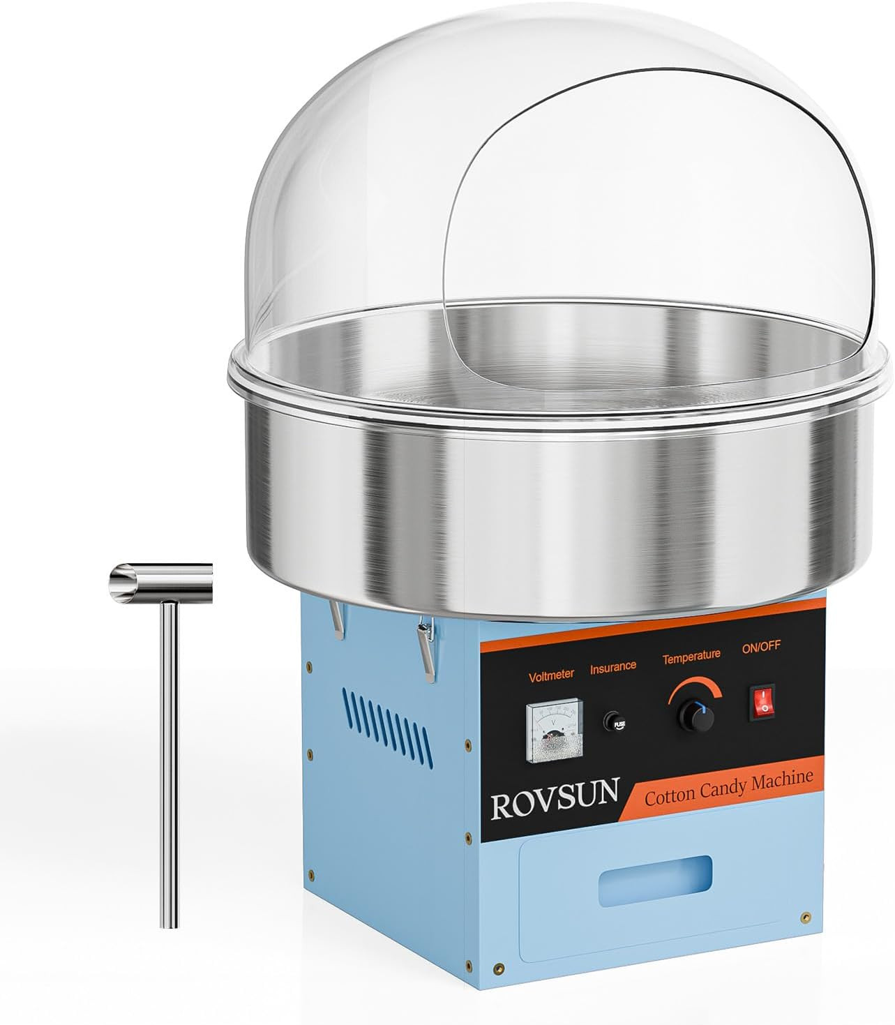 ROVSUN 21 Inch Cotton Candy Machine,Electric Commercial Cotton Candy Maker Machi