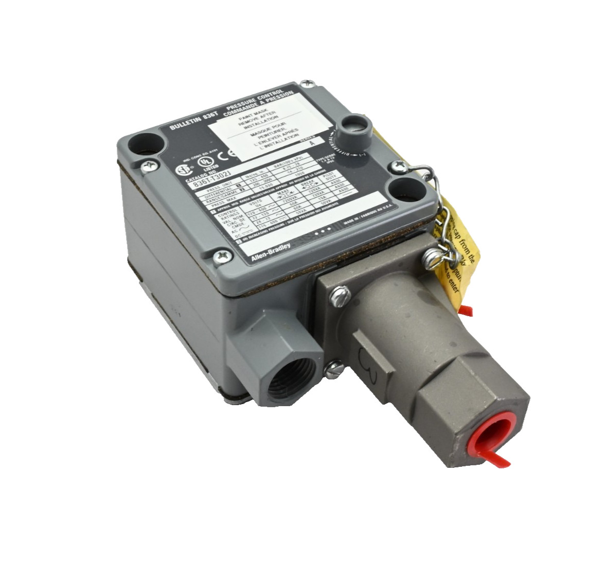 Allen Bradley 836T-T302J /A Pressure Control Switch 200-3000PSI 60A 600V